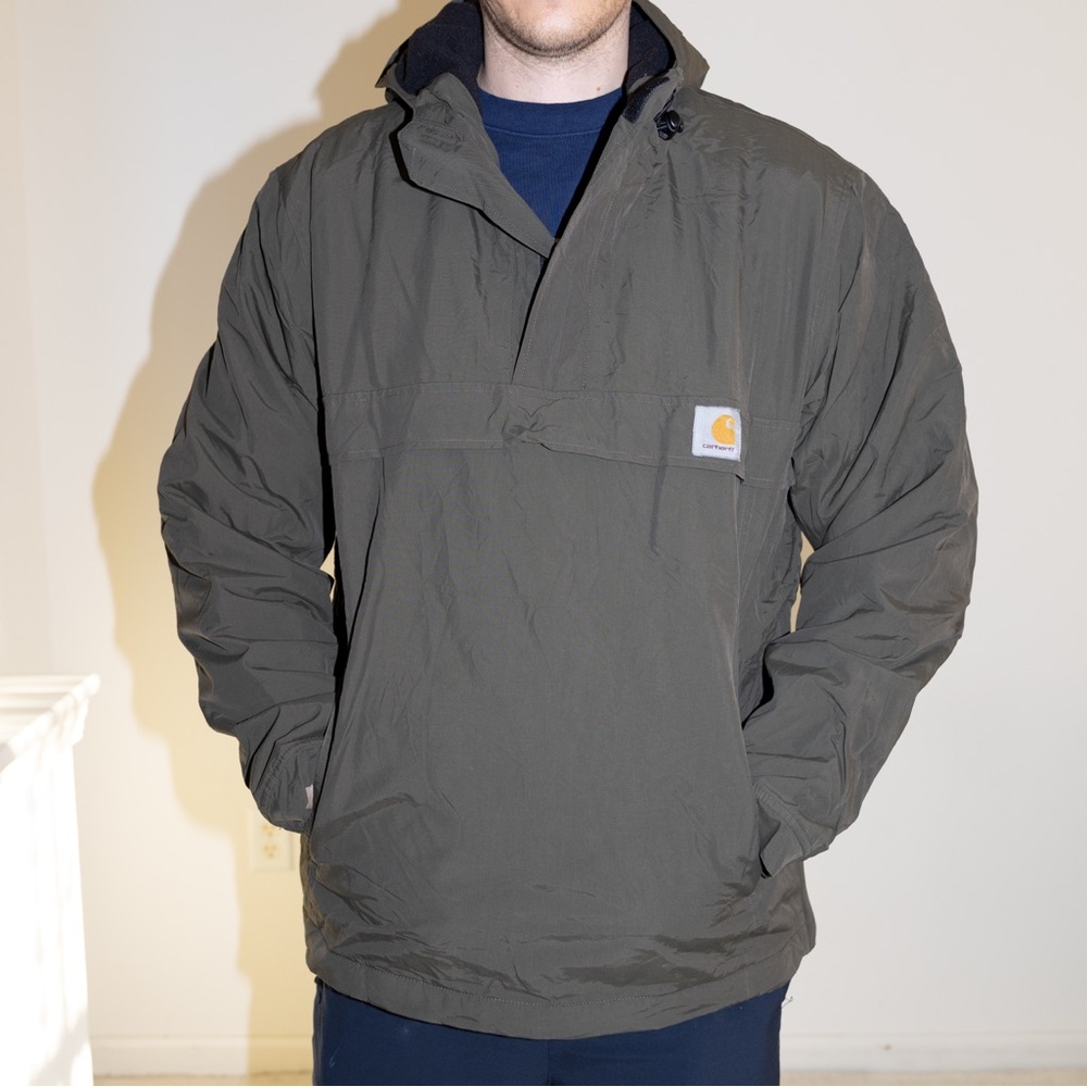 Carhartt Wip Nimbus Pullover Jacket Olive Anorak Men’s Sz XL READ